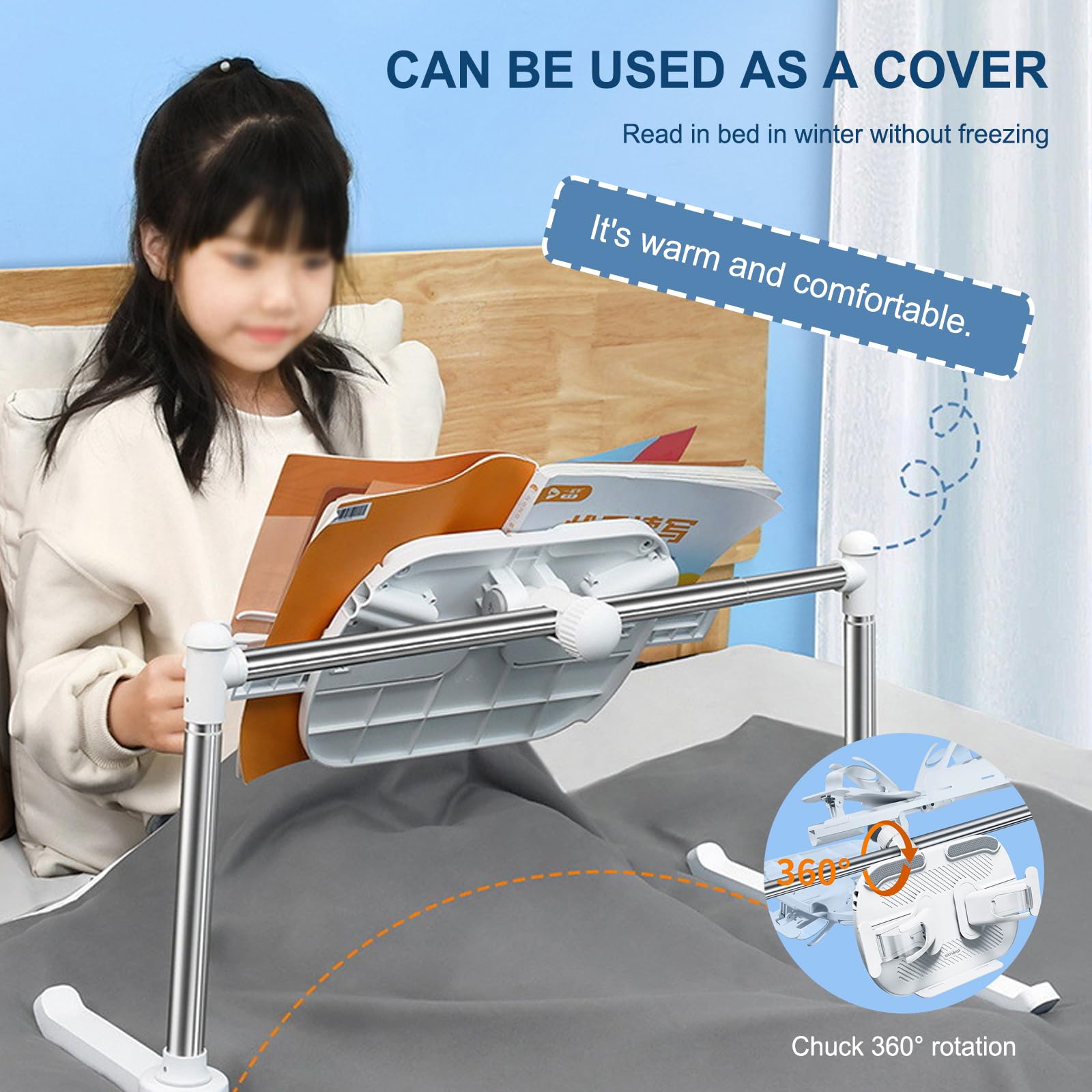 Leggio Da Tavolo Regolabile - Supporto Per Libri E Tablet - Foto 12