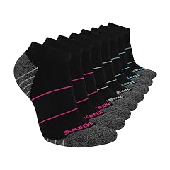 Skechers Womens Work Collection Low Cut Cushioned Socks 8-Pack