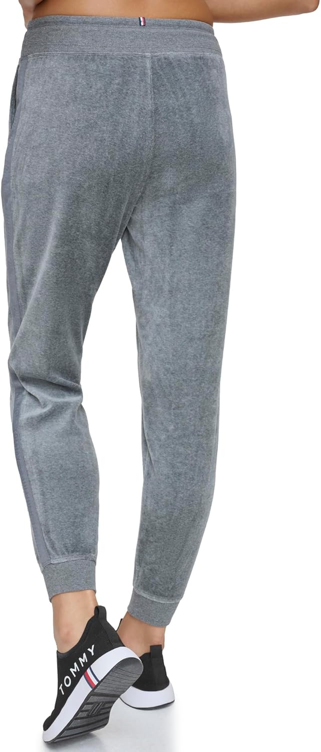Tommy Hilfiger Women's Slim Fit Velour Jogger Pant - Image 3