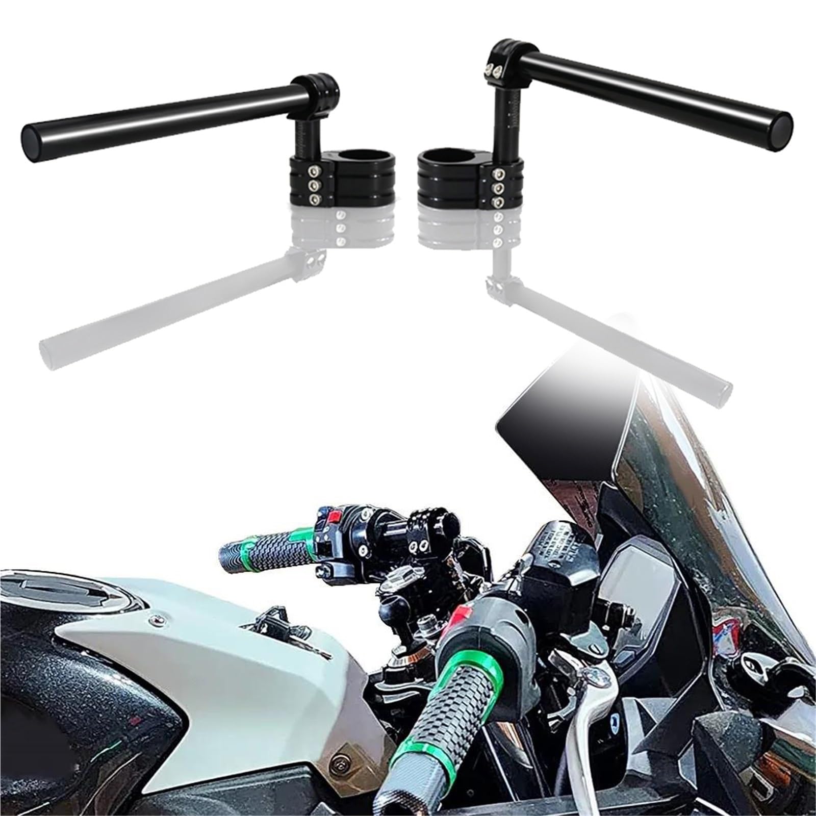 Rehausseur de guidon réglable pour Triumph Street Triple et Daytona confort de conduite