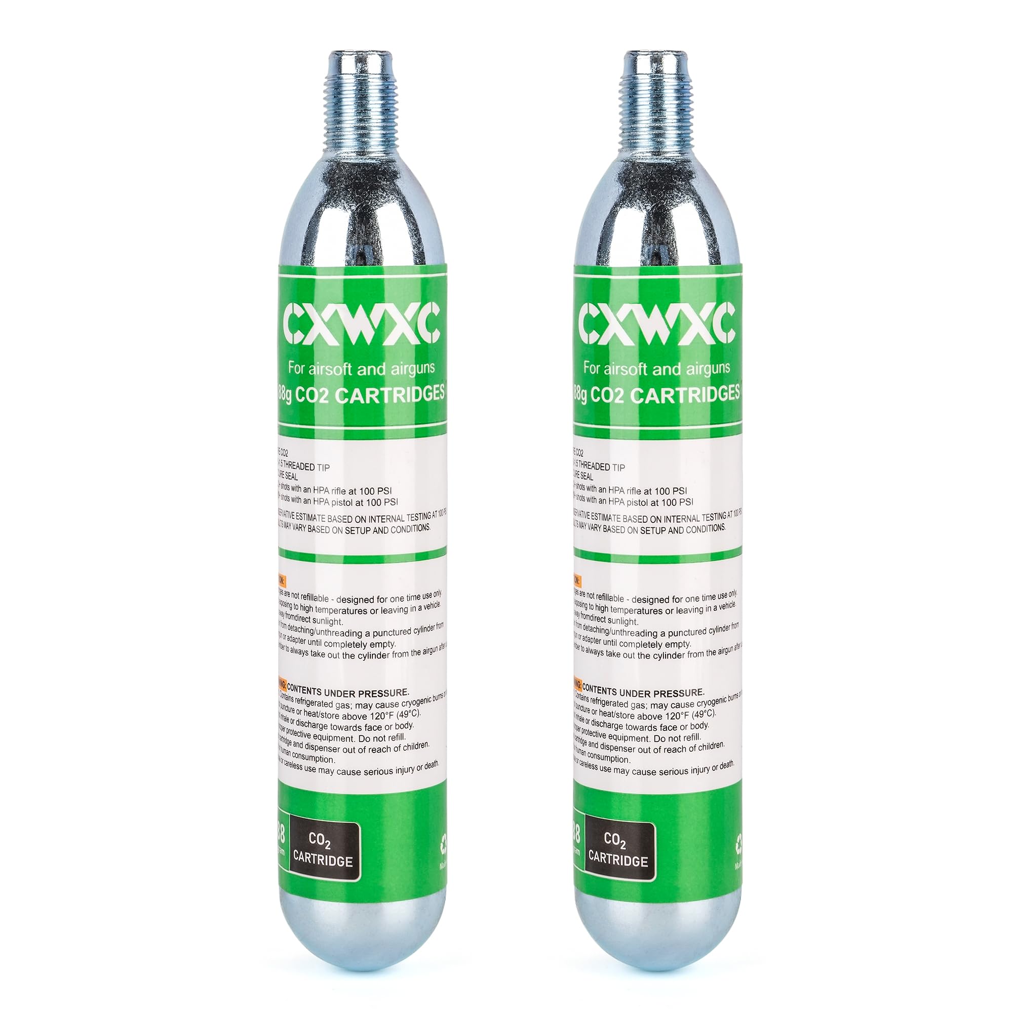8 Gram/ 12 Gram/ 88 Gram CO2 Cartridges for Paintball - CO2 Cylinder CO2 Cartridges for Airsoft, Air Gun, Pepper Gun P2P HDP 50 Compact