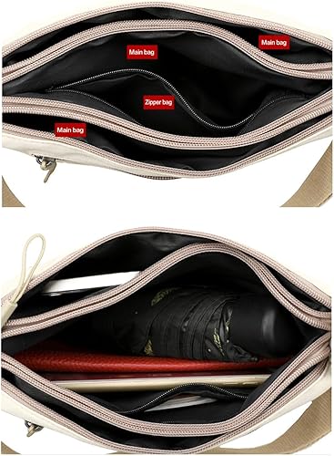 Miniatura 4 de Bolsos cruzados para mujer, bolsa de hombro pequeña de nailon, ligera, casual, simple, adecuada para el trabajo y viajes diarios