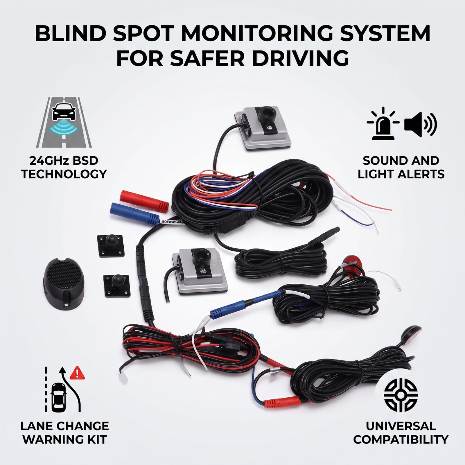 banapoy System Monitorowania Martwego Polas Wykrywanie 24 GHz Zasięg 0,3–20M