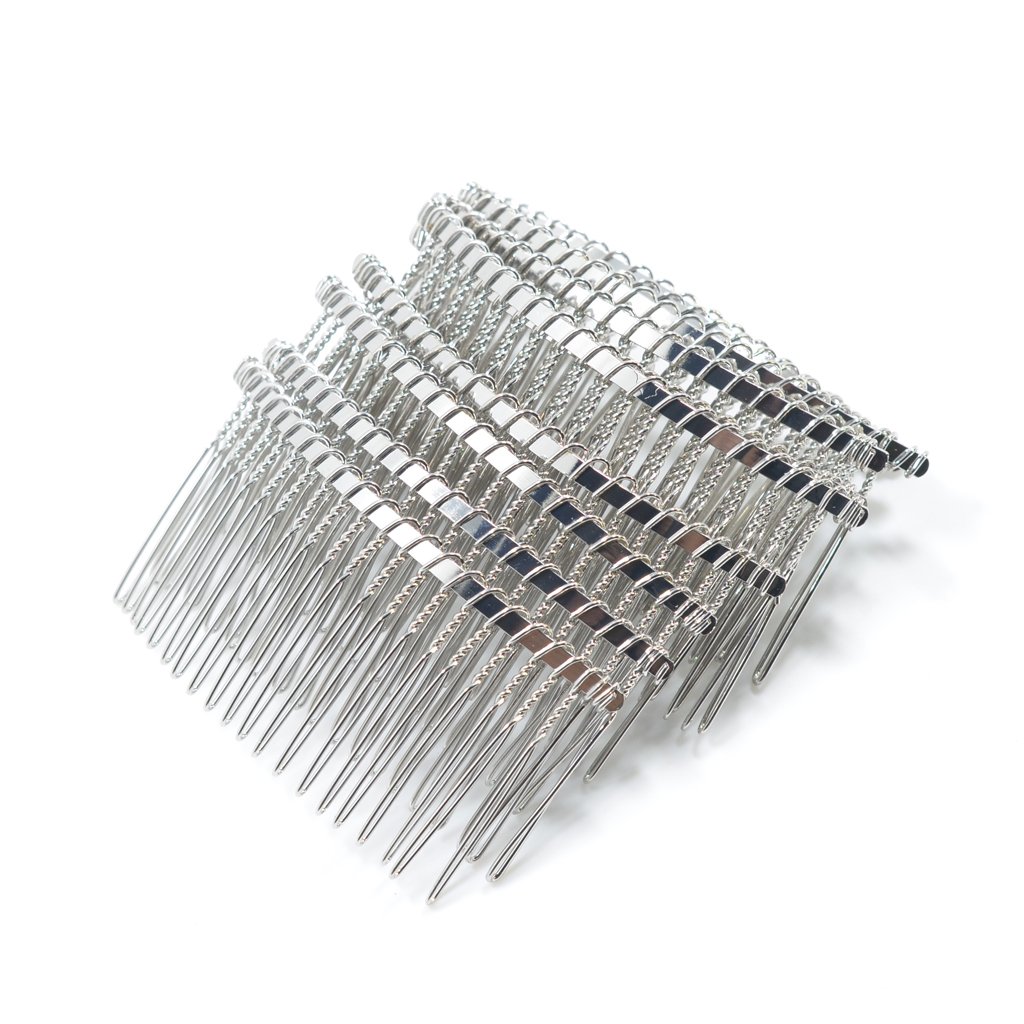 Schmuckherstellung 10x Haarspangen aus Metall Haarkamm Haarspange DIY Braut Haarschmuck Zubehör