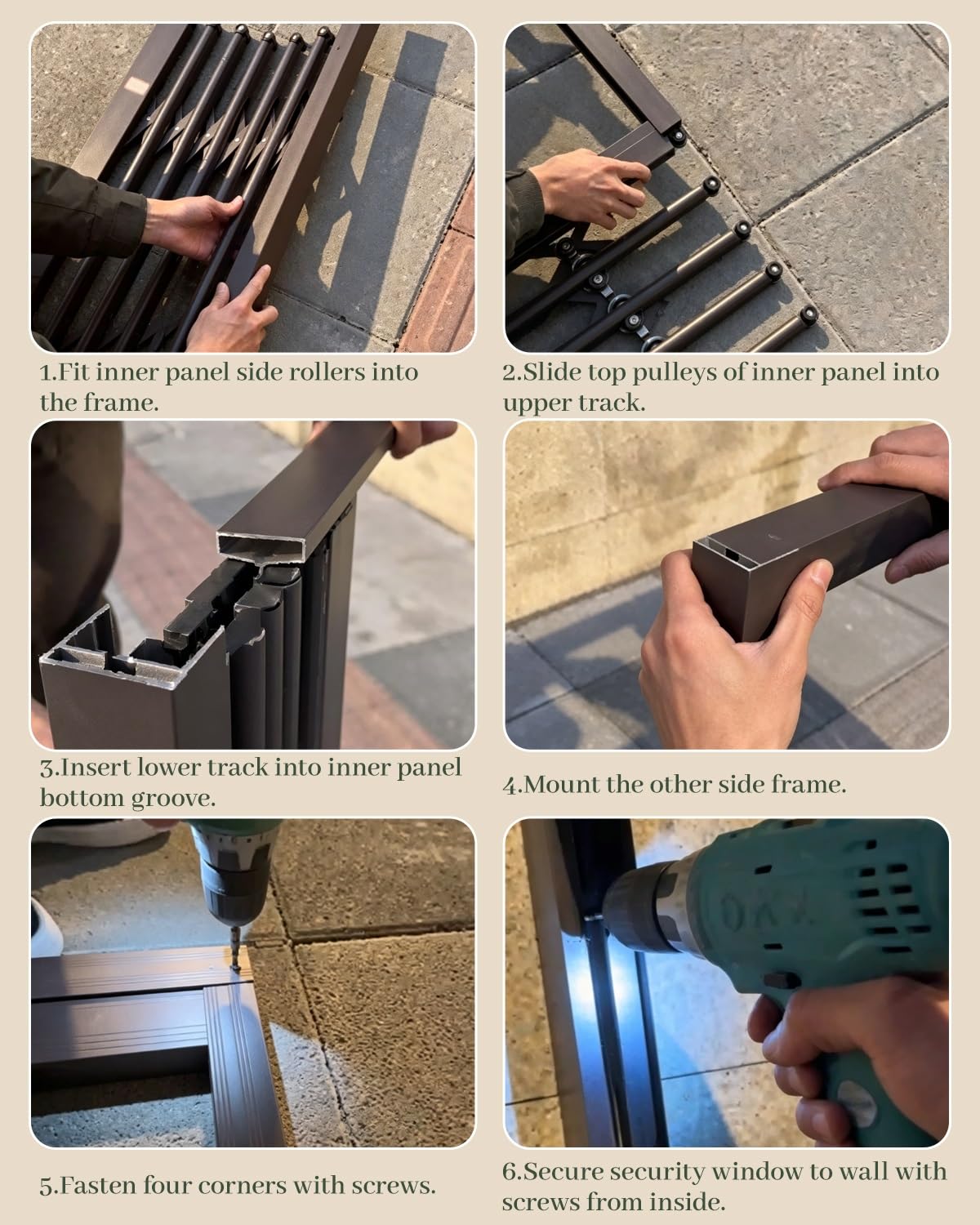 Inferriate per Finestre Barre di Sicurezza Regolabili per Finestre | Protezioni Antifurto per Finestre di Scantinati, per Interni ed Esterni, E per Porte di Capannoni.(80x200cm/31x79in)