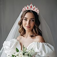 Vista 187 de Kamirola - Corona de reina y tiaras corona de princesa para mujeres y niñas, diademas de cristal para novia, princesa para bodas y fiestas (01)