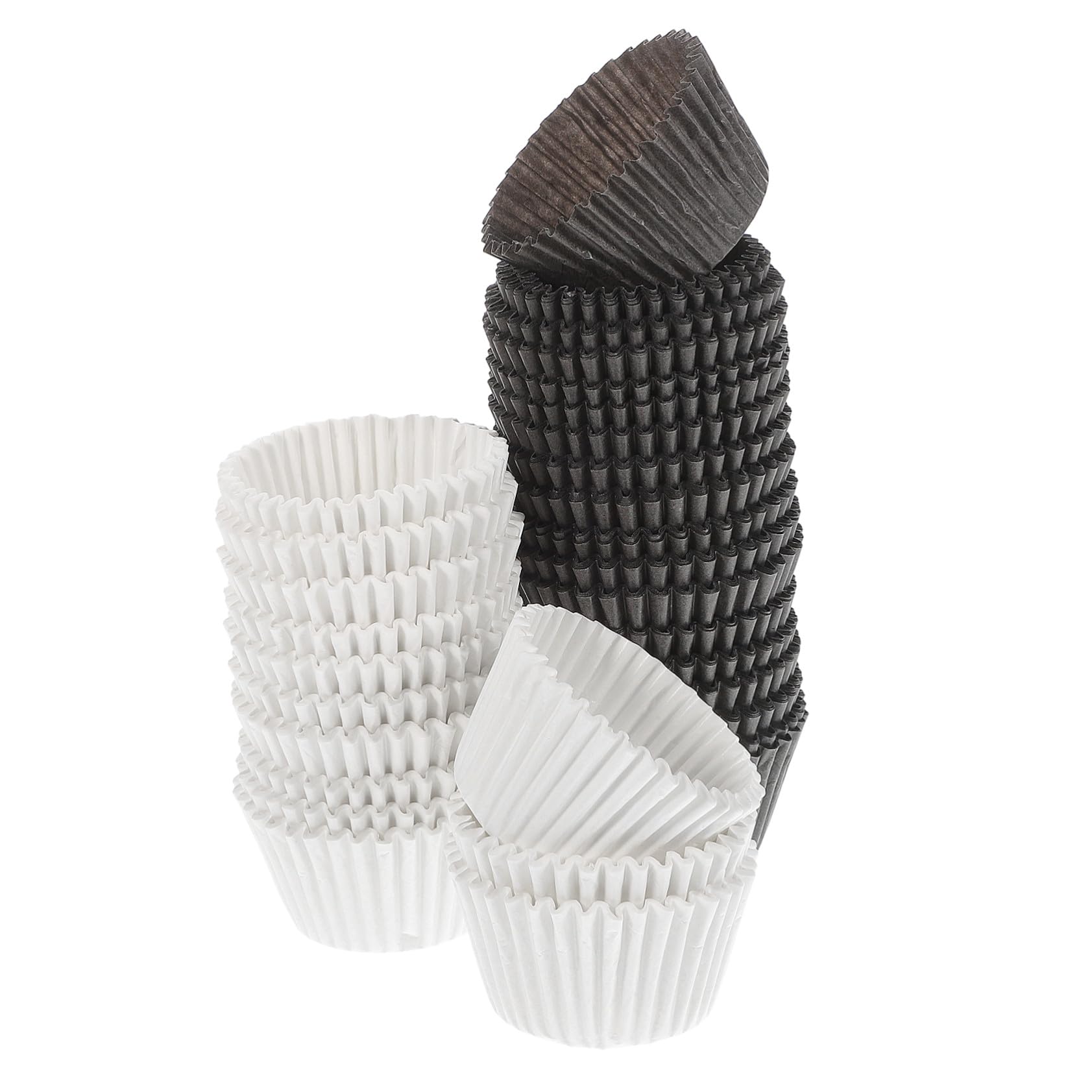 1000 pièces Grandes Caissettes Cupcake Papier Blanc et Doublures Muffins Résistantes Anti-graisse pour Fêtes Anniversaires Mariages