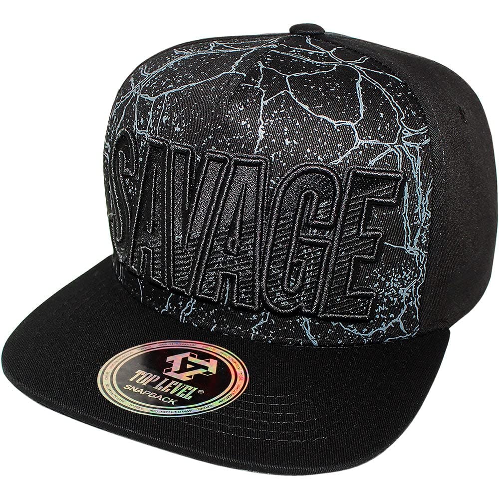 TOP Level Men's Adjustable Cotton Snapback Cap 4 (Various Unique Hat Designs Available)
