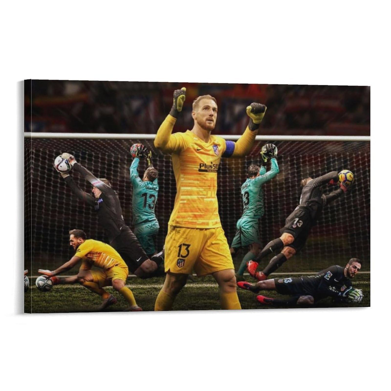 ASUIU Jan Oblak Canvas Poster Poster Painting Canvas Wall Art Living Room Posters Painting 12x18inch(30x45cm)