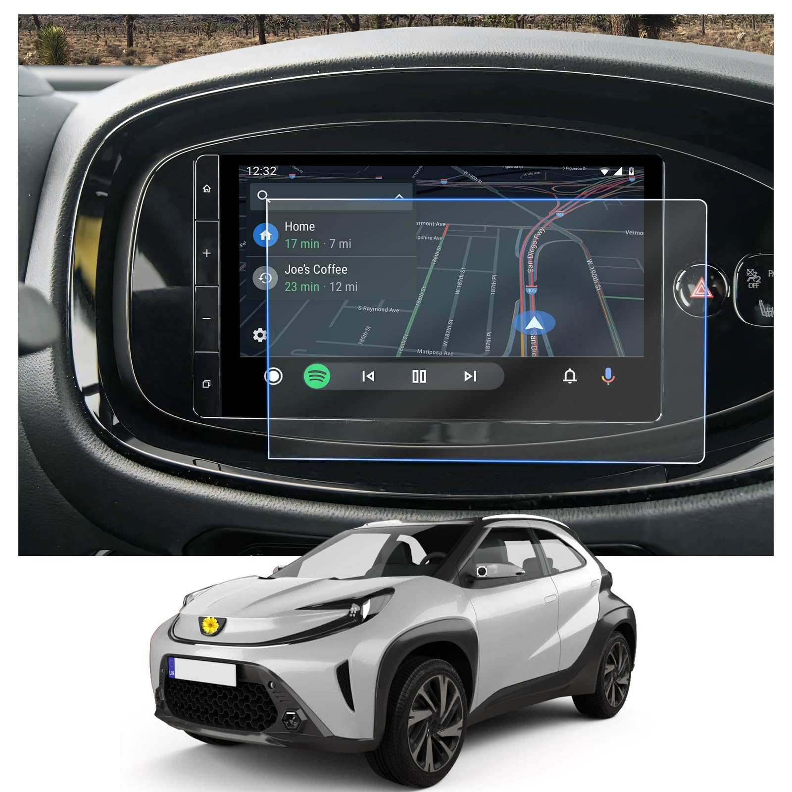 Pellicola Protettiva Per Fiat 500e 2021-2024 - Schermo Navigatore 10,25 Pollici, Antigraffio 4H