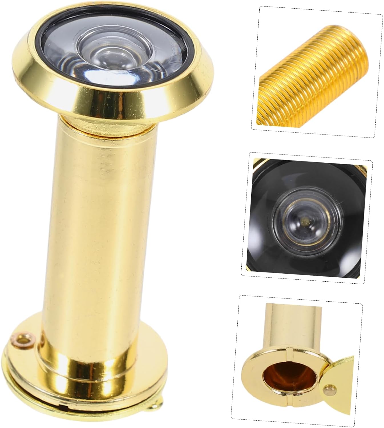 Adjustable Security Door Peephole Viewer Wide Angle Privacy for Home Use Fits Doors Thick Easy Installation Visitor View