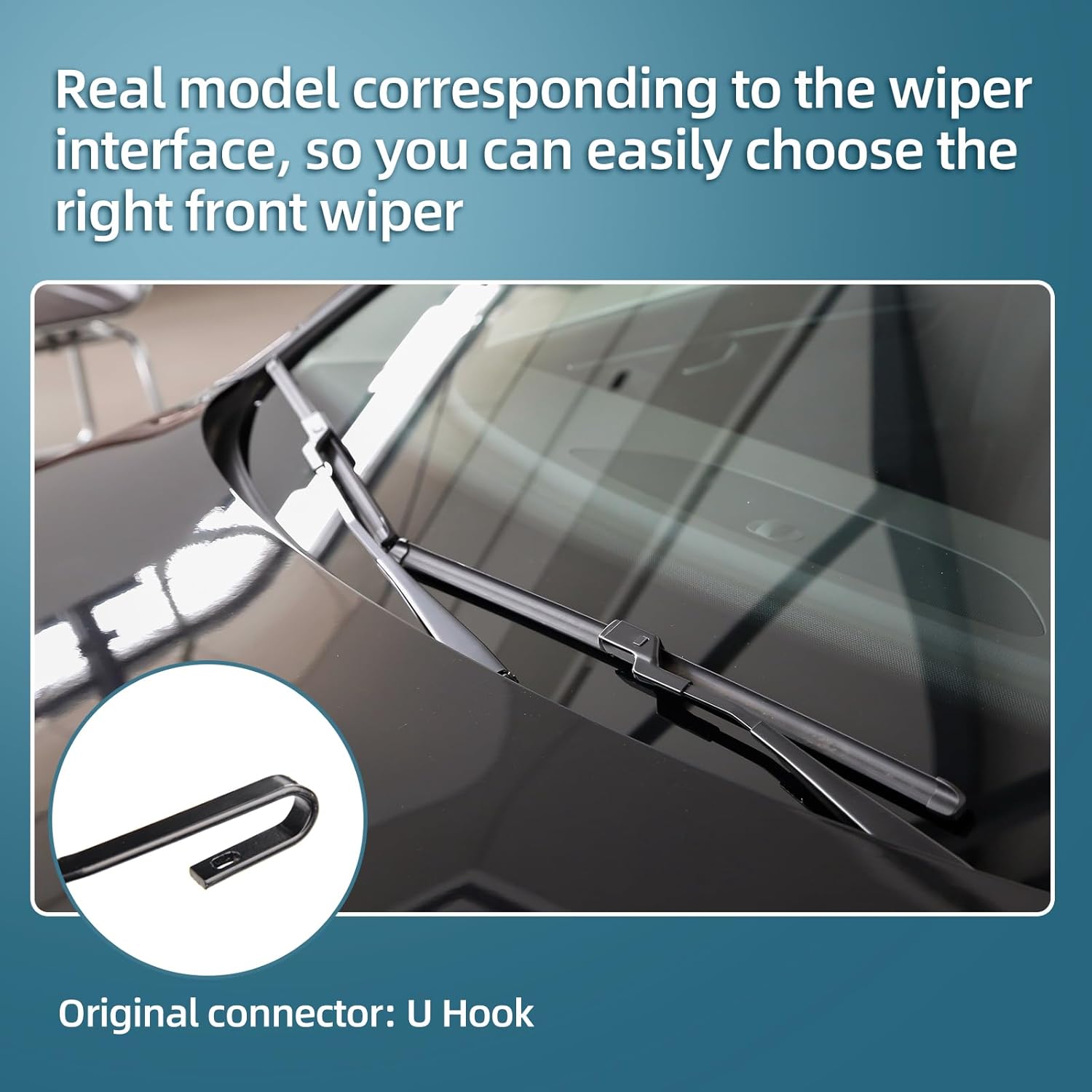 3 Wipes Replacement for Hyundai Tucson 2022 2023 2024 2025, 26"+16" Front Windshield Wipers with 11" Rear Wiper Blade, Original Factory Quality