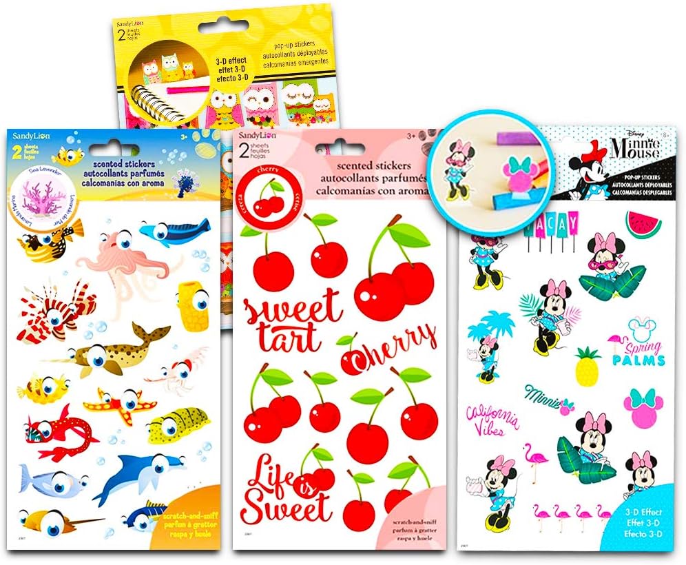Fruit Scented Stickers Variety Pack ~ Over 100 Scratch and Sniff Stickers for Kids Teachers