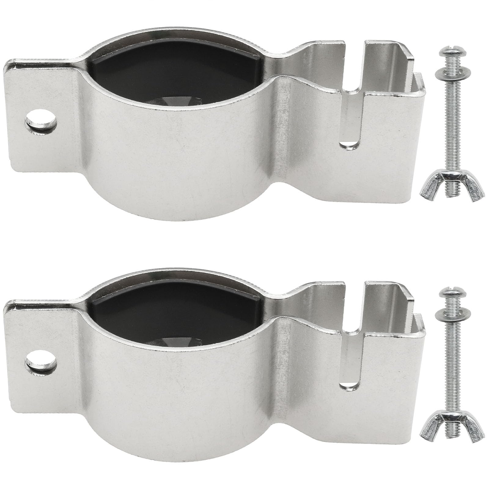 safycaby 2 PCS Drape Support Clamp Pipe and Drape Clamps Upright Clamps for Hanging Accessories for 1.5 "Diameter or 2" Diameter Brackets for Weddings