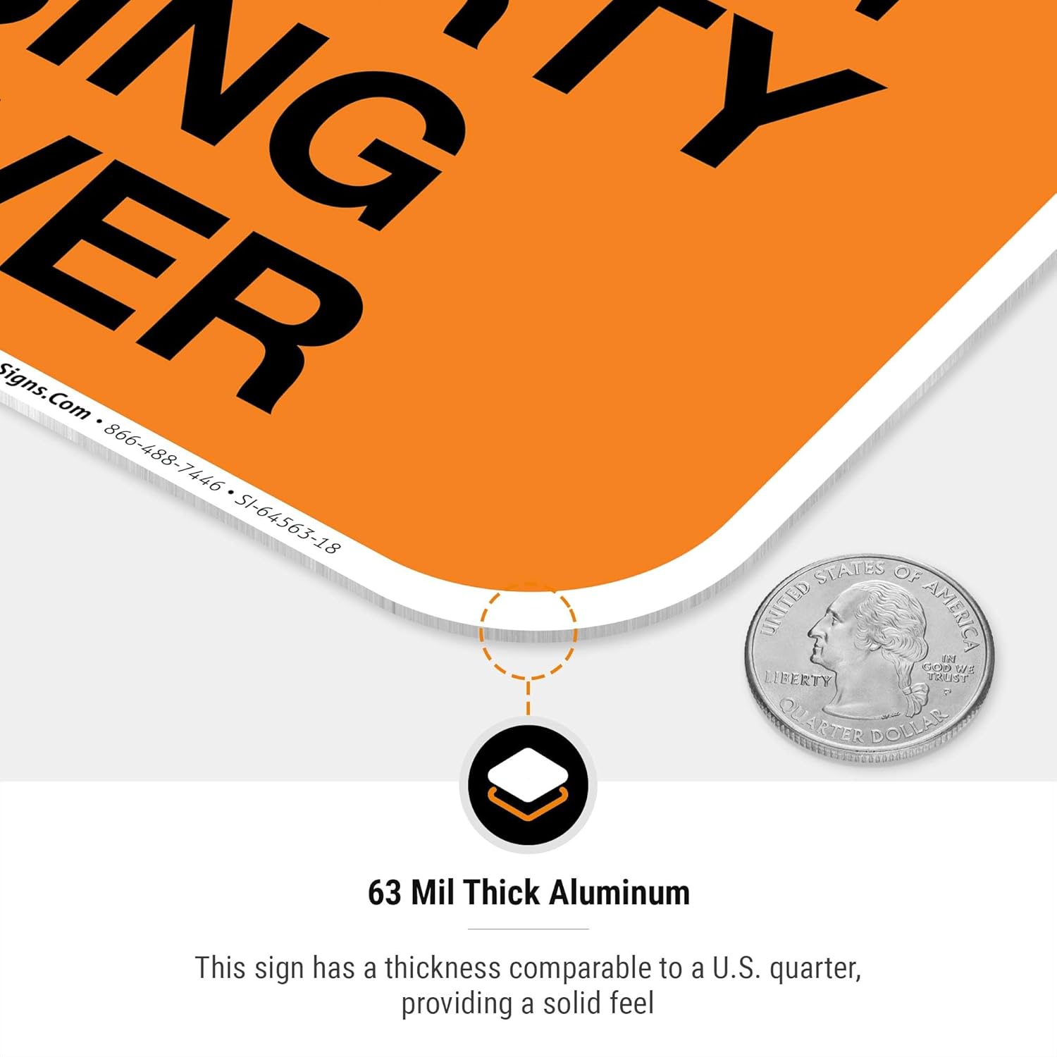 There is Nothing On This Property Worth Losing Your Life Over Sign, 12x18 Inches, Rust Free .063 Aluminum, Fade Resistant, Made in USA