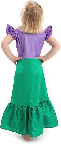 Miniatura 9 de Little Adventures Disfraz clásico de princesa de sirena, lavable a máquina, vestido de juego de simulación infantil sin purpurina