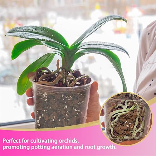 Miniatura 6 de Mezcla para macetas de orquídeas de 1 cuarto de galón, tierra de orquídea compuesta de corteza de orquídea y perlita, medio de orquídea premium para