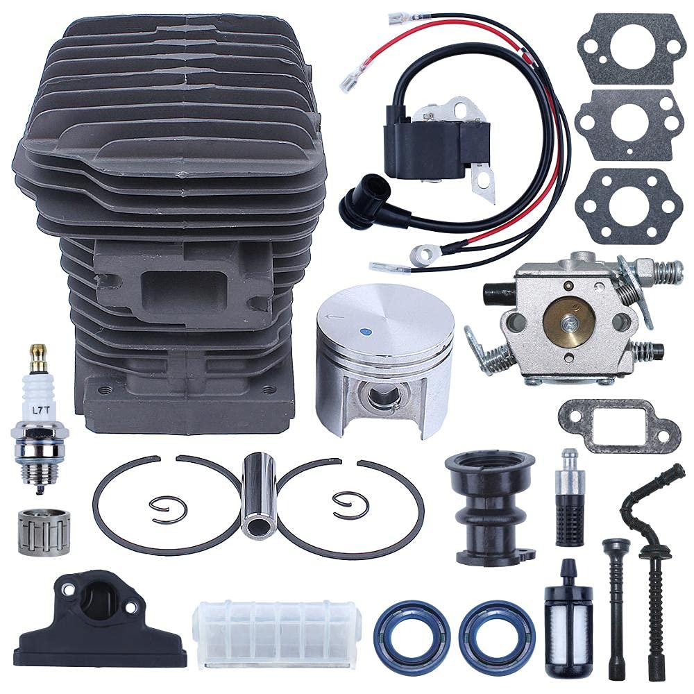 42.5mm Cylinder Tłok Zestaw Cewki Garburektora Fit Dla Stihl 023 025 MS230 MS250 Chainsaw Walbro WT-286 Zama C1Q-S11E Carb Zestaw Uszczelek Tłoka Cylindra
