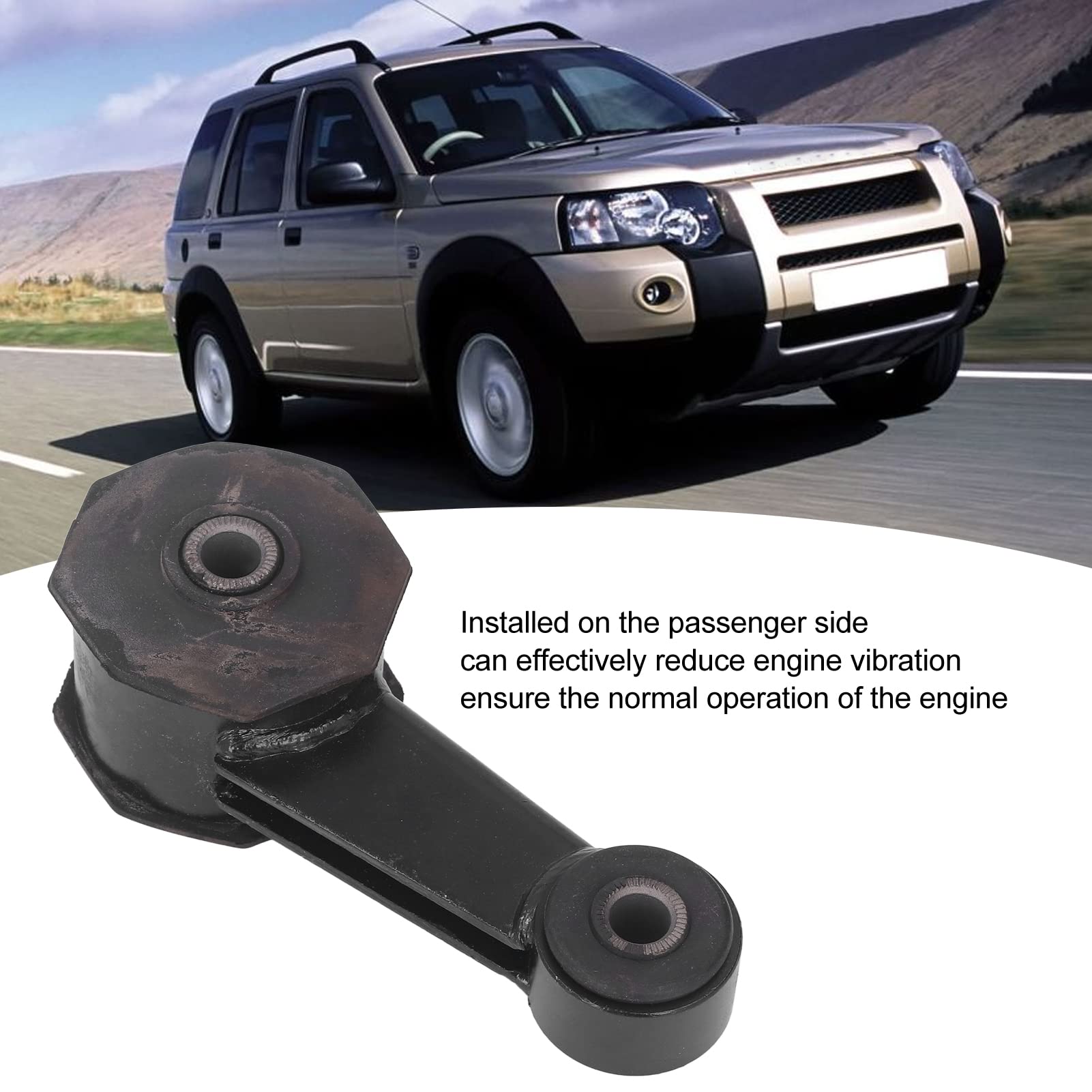 Support moteur inférieur, KKH102680 Support moteur Stabilisateur Barre de fixation Support moteur Remplacement pour FREELANDER V6 2.5L 2002‑2005