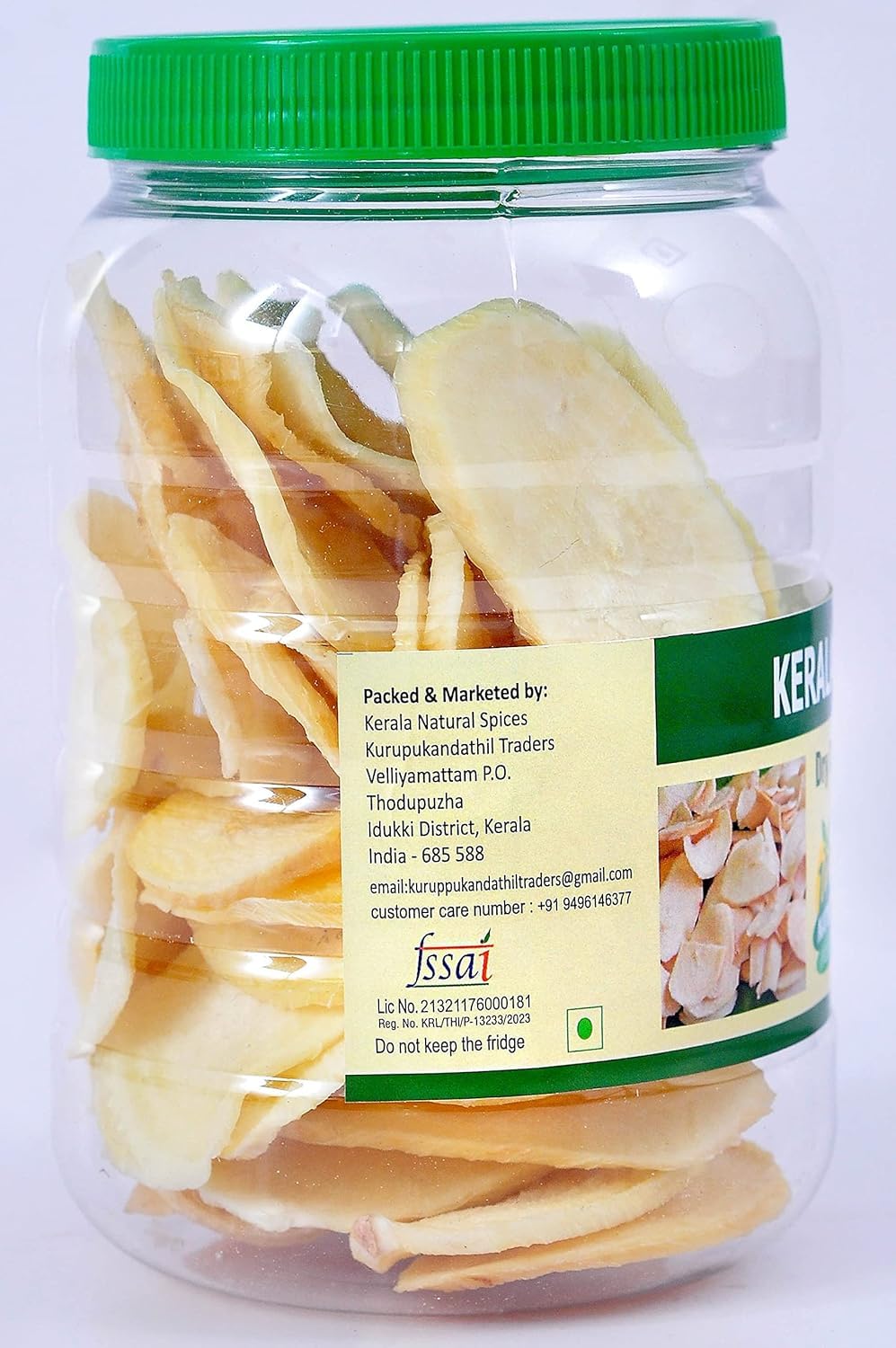 Kerala Natural Spices Kerala Dried Tapioca/Unakka Kappa/Vaattu Kappa/Cassava, Variety - Ambalcodan - 4kg 2