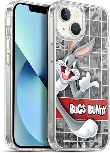 Miniatura 229 de Head Case Designs Funda de gel suave con licencia oficial de Looney Tunes Retro Bugs Bunny compatible con Apple iPhone 11 Pro Max Retro,Blanco y