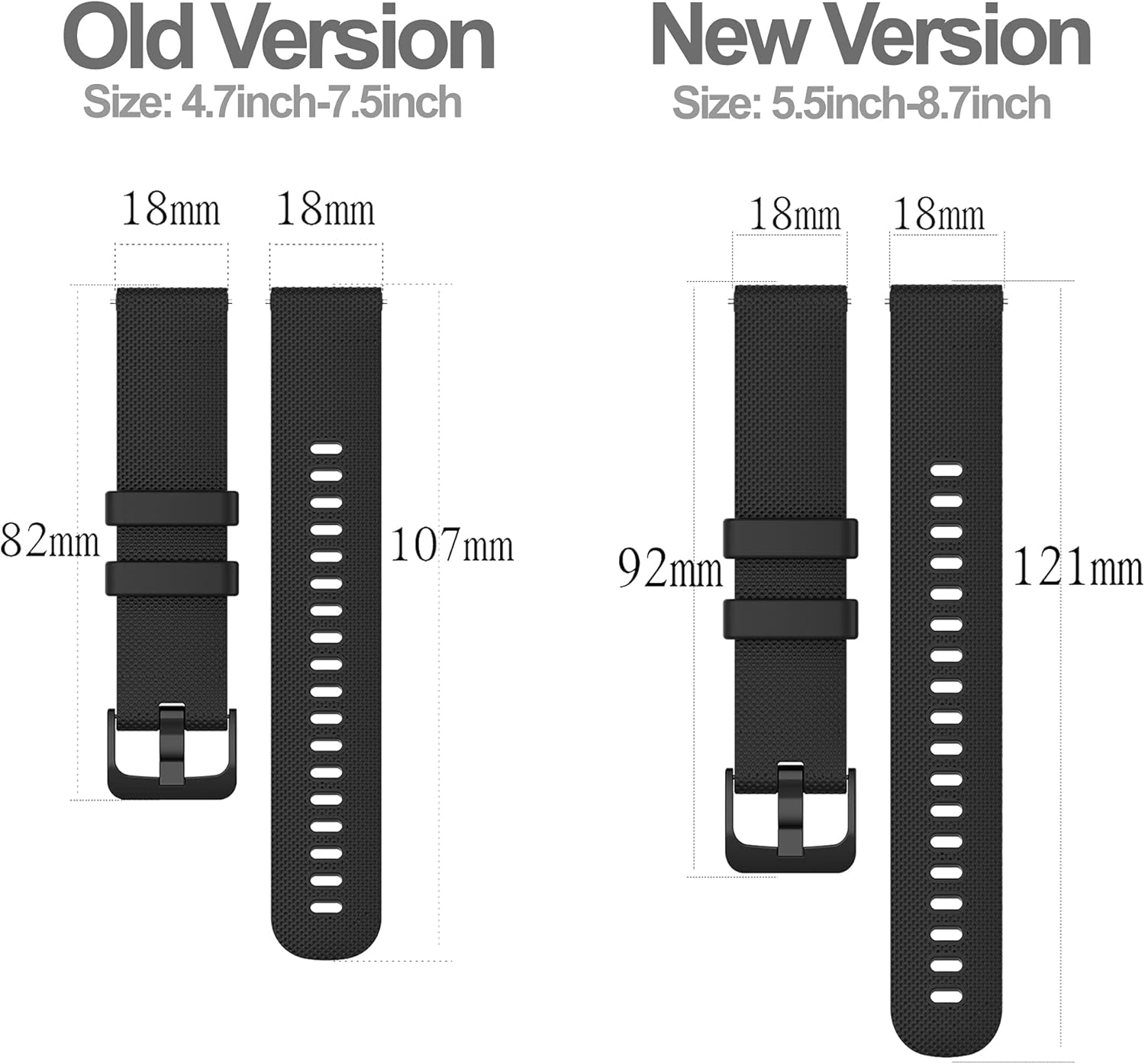 6-Pack Bands Compatible with Veryfitpro Smart Watch ID205 ID205L ID215G ID205U ID205S ID216 Replacement Band, Quick Release Silicone Watch Straps for Women&Men : Electronics