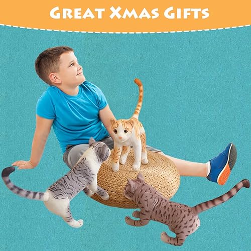 Miniatura 9 de ELAINREN Peluche de gato de cicatriz gris, almohada de gatito gótico espeluznante, regalo de muñecas de peluche de gato terrible de Halloween, 13.7