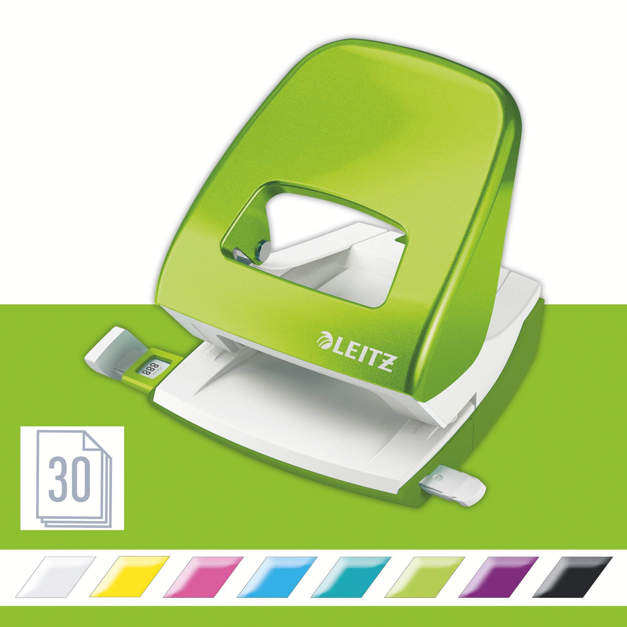 Leitz Stapler NeXXt WOW 30sh green + Hole Punch NeXXt WOW 30sh green