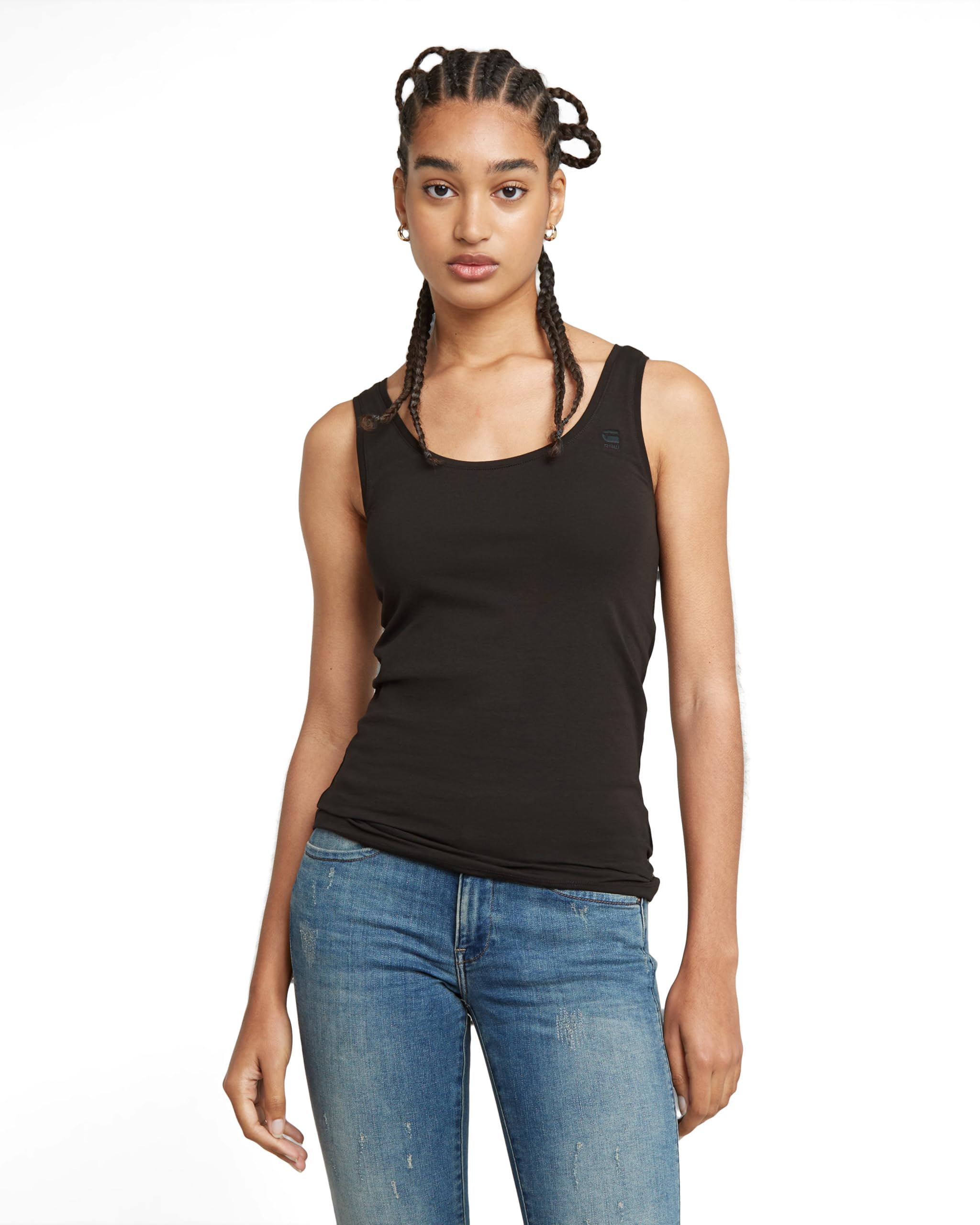 G-Star Women's Black (Black D07210-3310-990) Base Tanktop, Medium