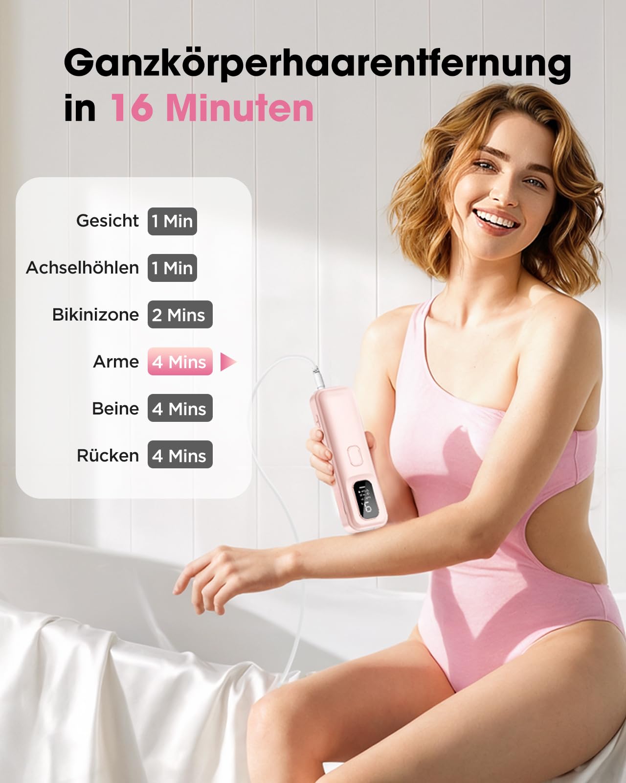 IPL Geräte Haarentfernung Laser - 9 Energiestufen 999900 Lichtimpulse Laser Haarentfernung, Schmerzfreie Haarentfernungsgerät Zuhause für Gesicht Körper Achseln Beine Bikini