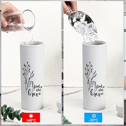 Miniatura 10 de Tioncy 10 piezas de regalos de agradecimiento a los empleados, regalo de agradecimiento a granel, vaso de 16 onzas mate inspirador con tapa y popote