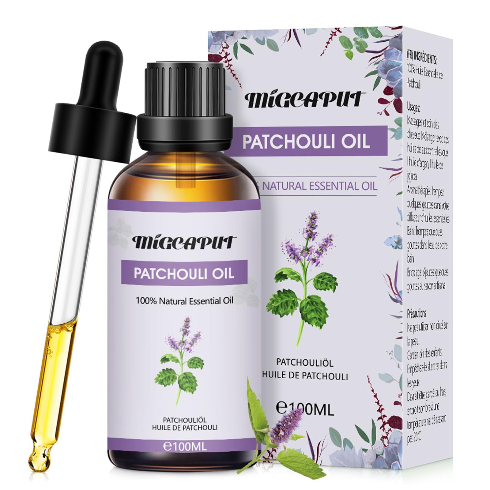 Migcaput 100ml Ätherisches Öl, Premium Kerzenduftöl Aroma Öl für Diffuser, Parfüm, Seifenherstellung
