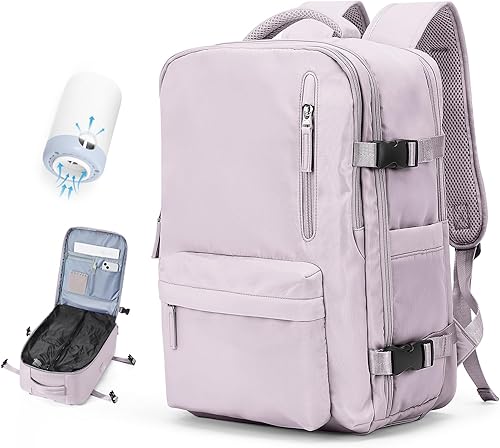 Vista 121 de VECAVE Mochila de viaje para laptop, mochila aprobada para vuelos,Mochila deportiva para universidad casual, E-peacockblue, Mochila para laptop