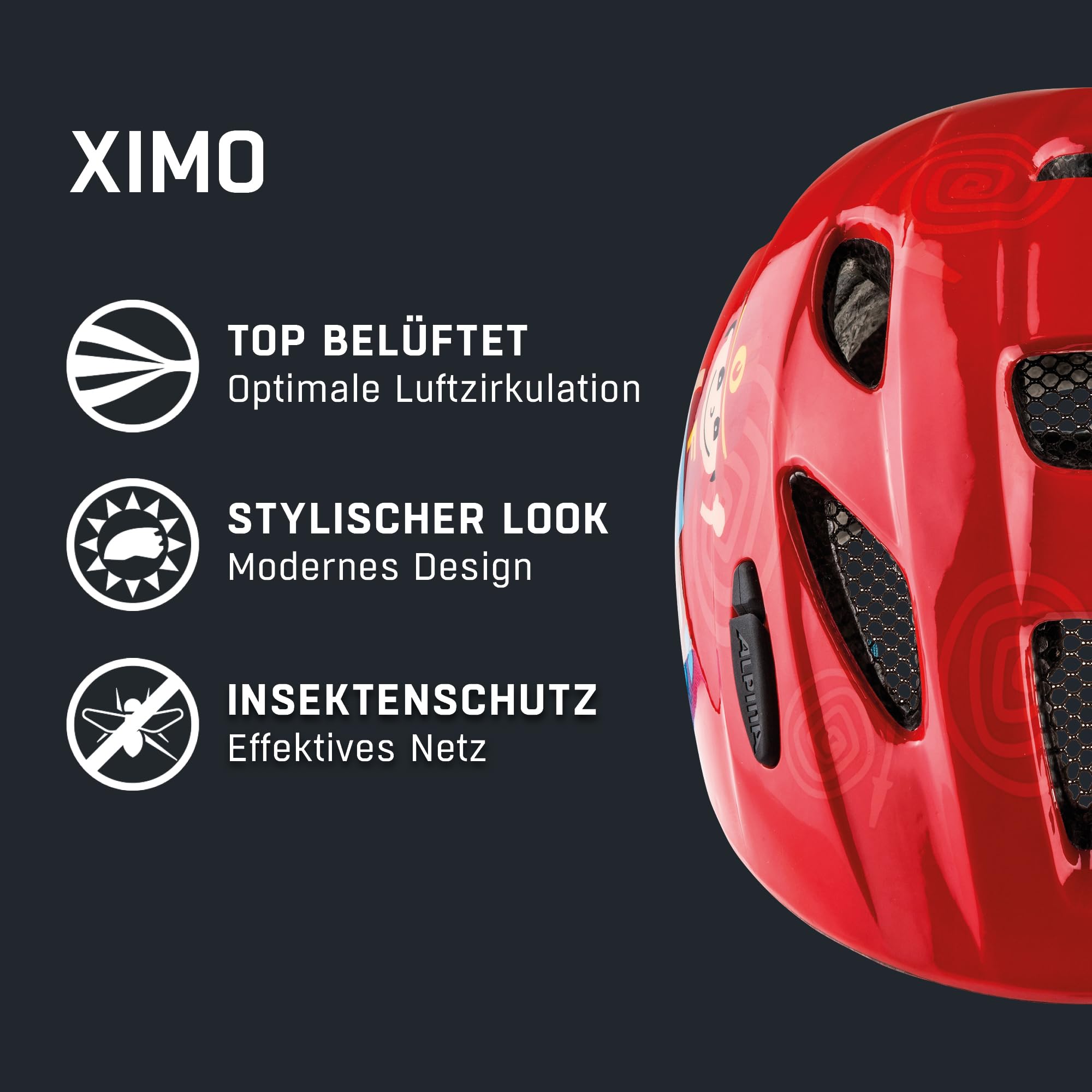 ALPINA Kinderfahrradhelm Ximo