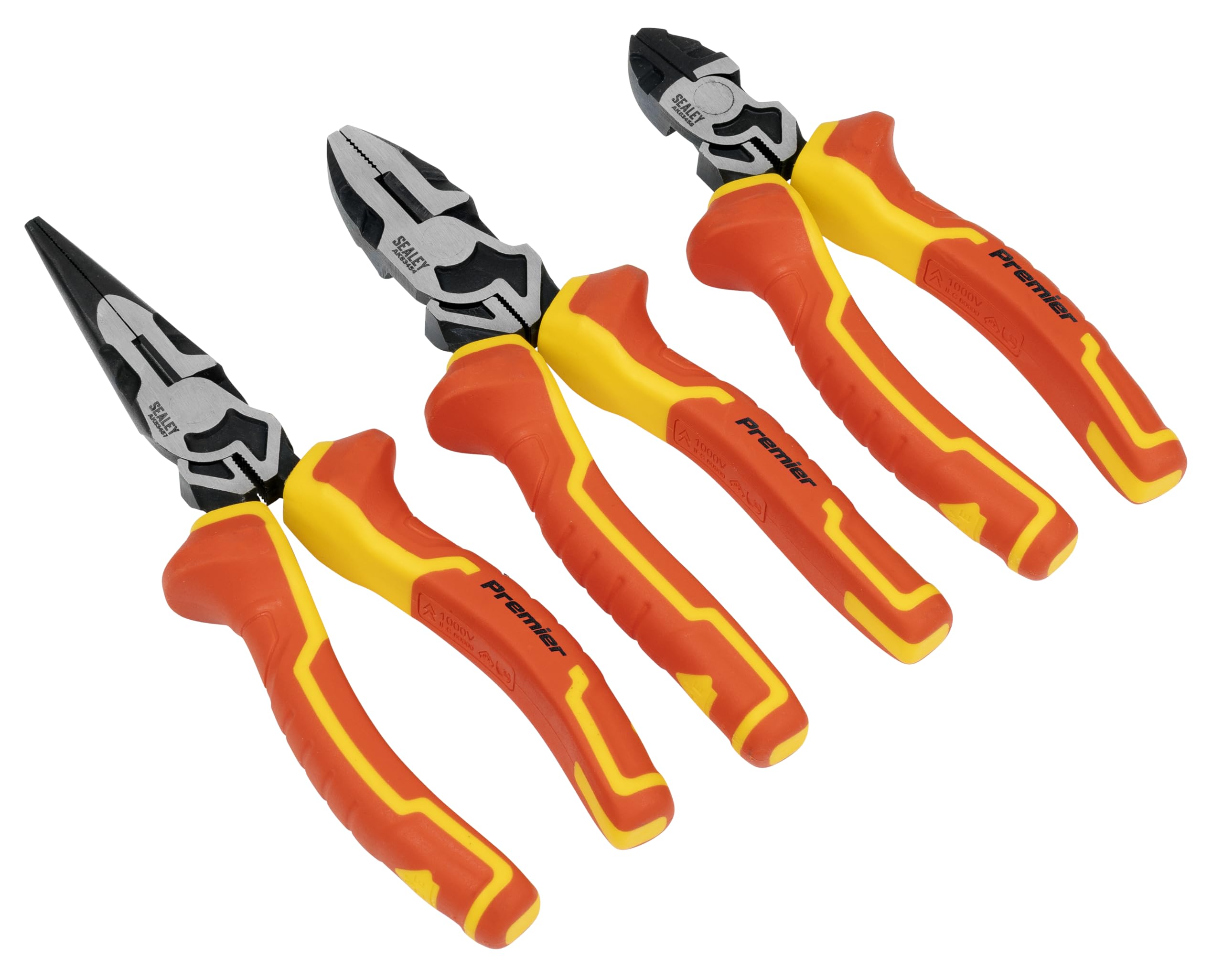 Sealey Premier High Leverage Pliers Set 3pc - VDE Approved AK83452