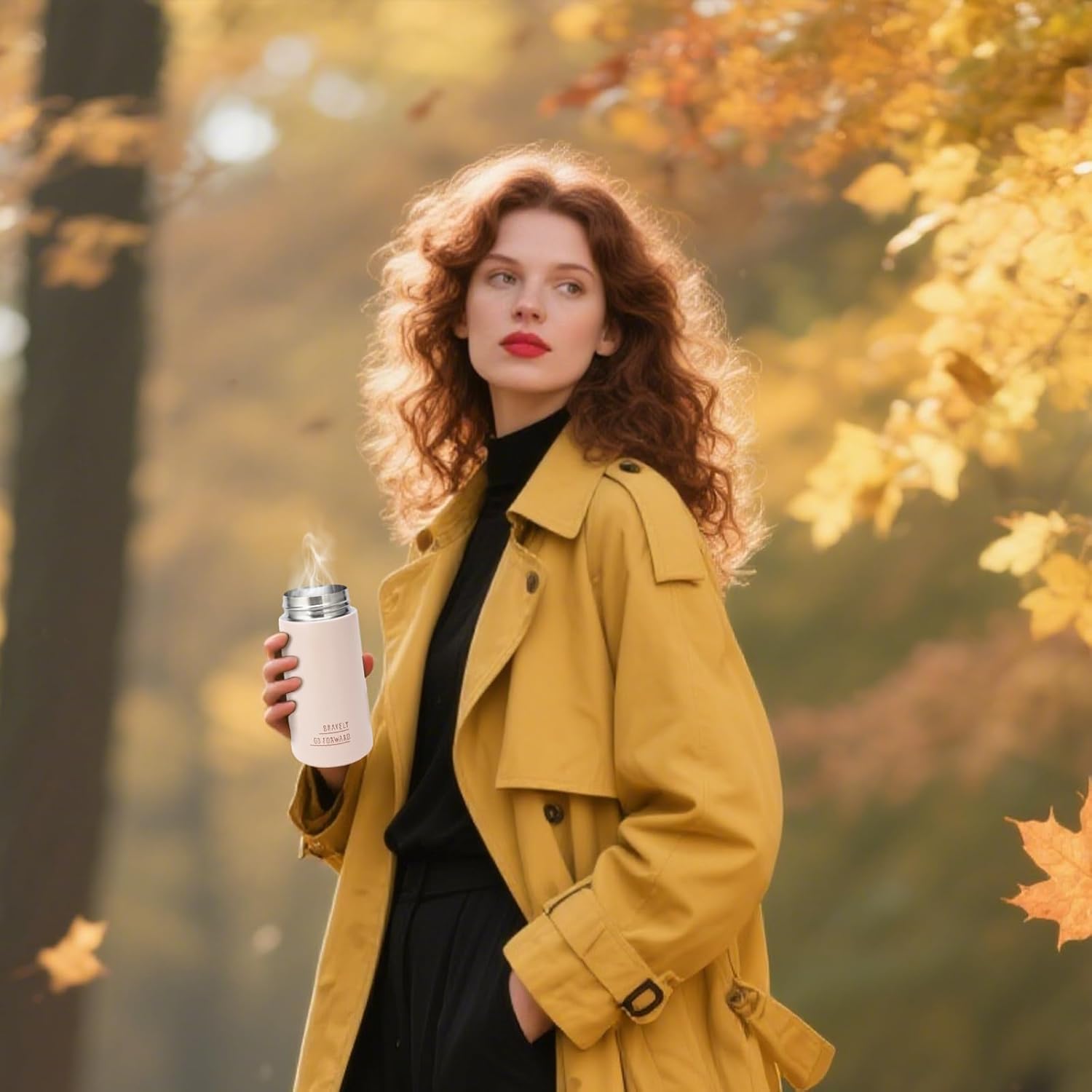 Simcat 9 oz Small Stainless Steel Vacuum Insulated Water Bottle with Silicone Handle and Leakproof Lid, Cold and Hot Drinks, for Travel, Gym, Camping and Hiking (Pink) - Image 6