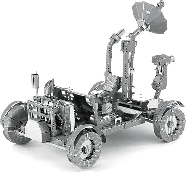 Fascinations Apollo 3D Metal Model Kits Set of 4 - CSM with LM, Lunar Module, Rover, Saturn V with Gantry
