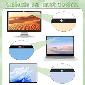 Cute Thin 0.7mm Flower Laptop Camera Cover Slide, 3 PCS Computer Camera Cover Slide, Protect Your Visual Privacy, Webcam Cover-Slide Phone Cameras Covers Blocker for Phone Computer Desktop Tablet