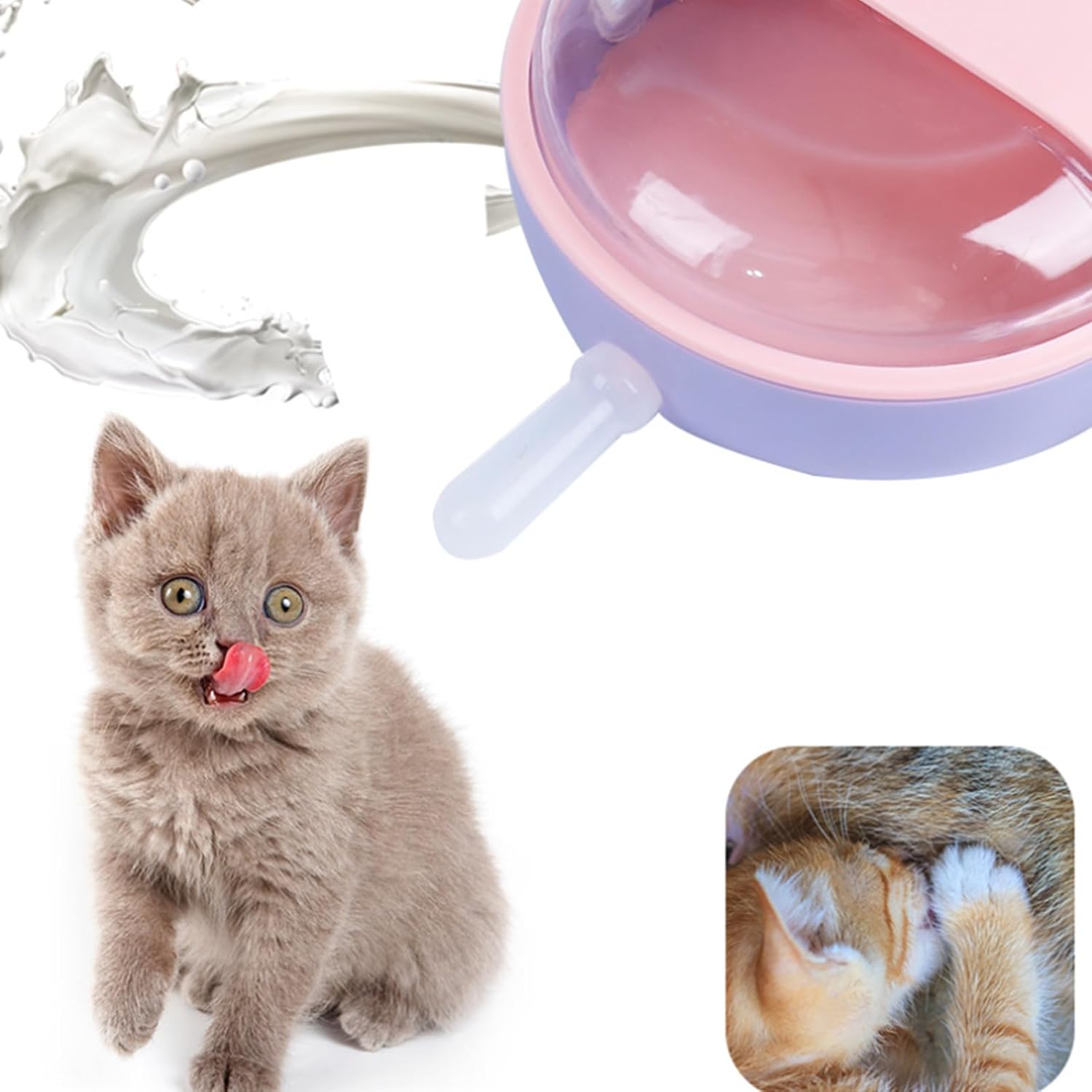 Puppy Nipple Feeder Feeding Station for Multiple Puppies 4 Teats Silicone Nipples Kitten Milk Feeders Nursing Supplies