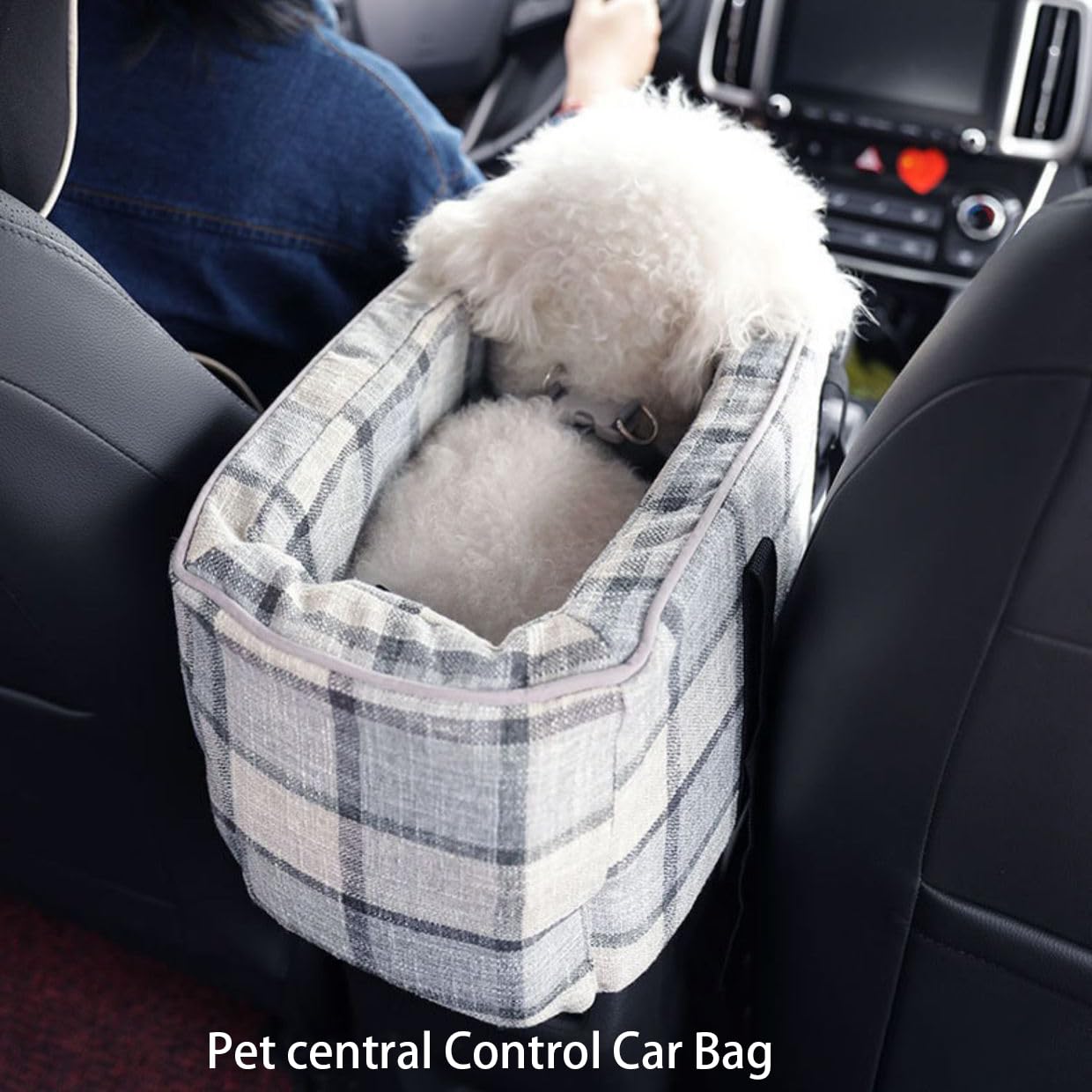 Console Centrale Cani e Gatti per Subaru Solterra 5 Seats 2025, Sedile Consolle Seggiolino Auto Cuccioli Portatili Rialzo Canei Console Centrale