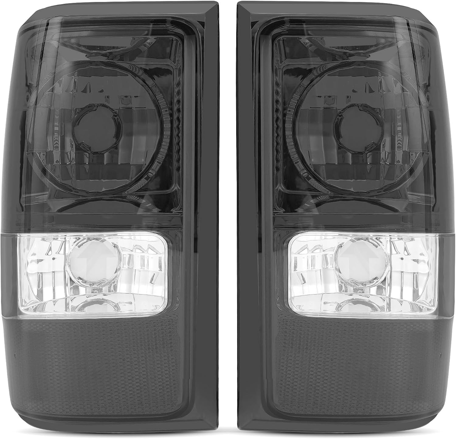 TangMiGe Tail Lights Compatible with Ford Ranger w/o STX Model 2001 2002 2003 2004 2005 2006 2007 2008 2009 2010 2011, 1 Pair Rear Lights without bulbs (Dark Grey)