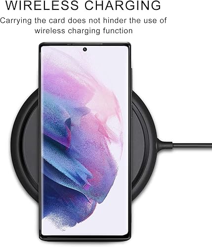 Miniatura 6 de Kowauri Funda para Samsung Galaxy S22 Ultra, Funda de piel sintética con ranura para tarjeta de crédito Funda protectora ultra delgada para Samsung