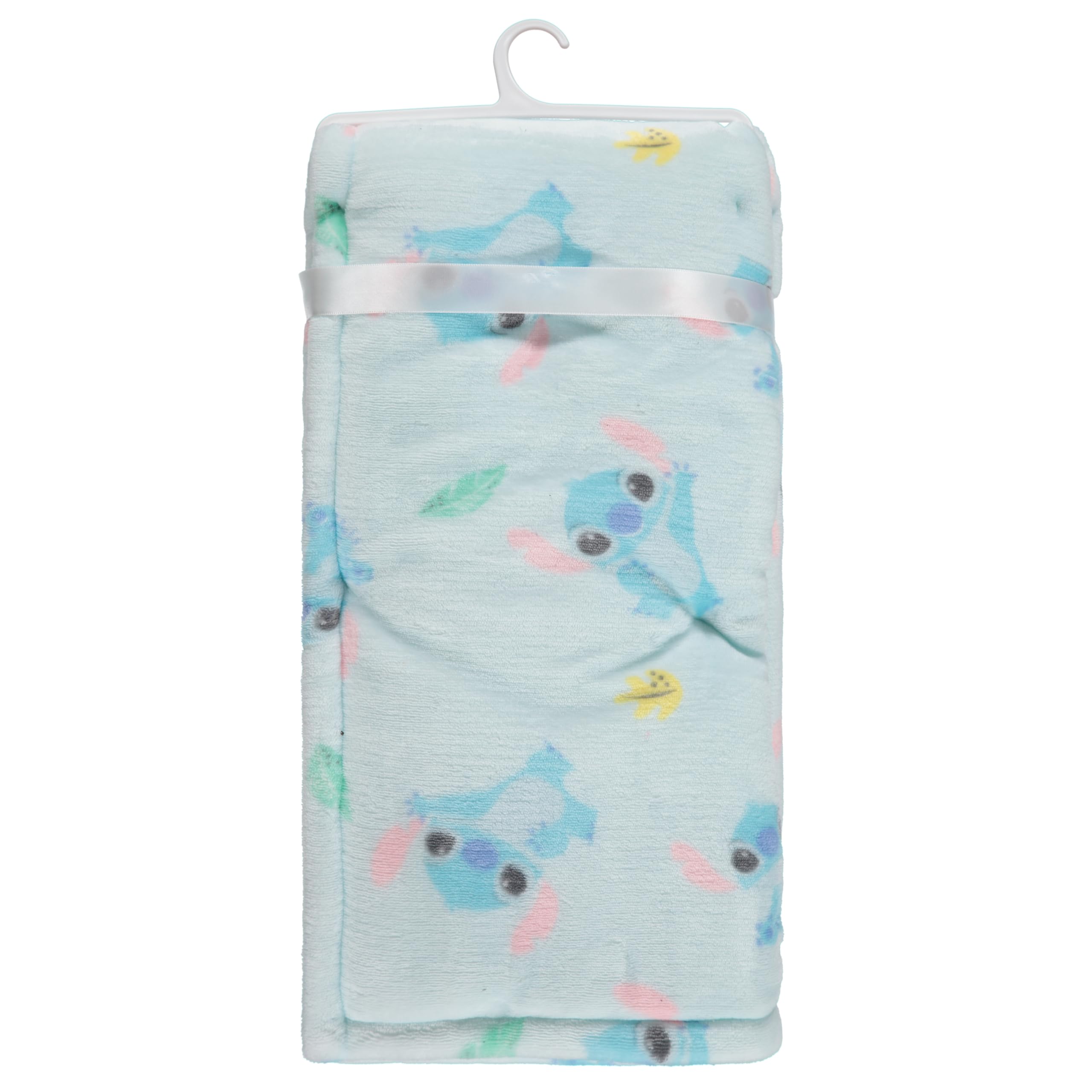 Disney Coperta per neonati a 2 veli, con Topolino, Minnie, Winnie The Pooh, Lilo e Stitch, in morbido pile con Polyfill, comoda e calda coperta per neonati e bambine, 76 x 101 cm
