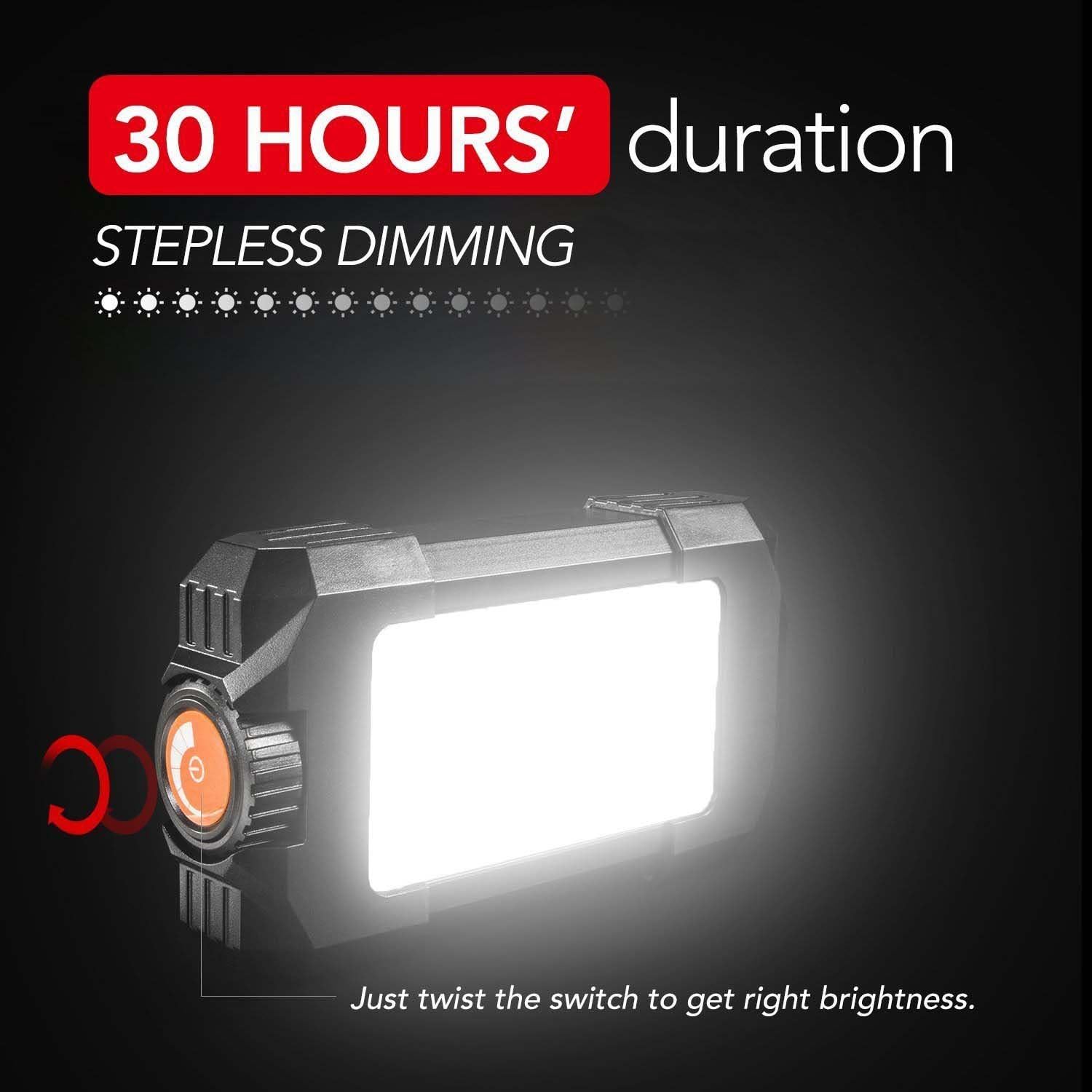 Morefri Rechargeable Lantern,Camping Lights with 5400mAh Battery Stepless dimming SOS Strobe IP44 Weather Proof