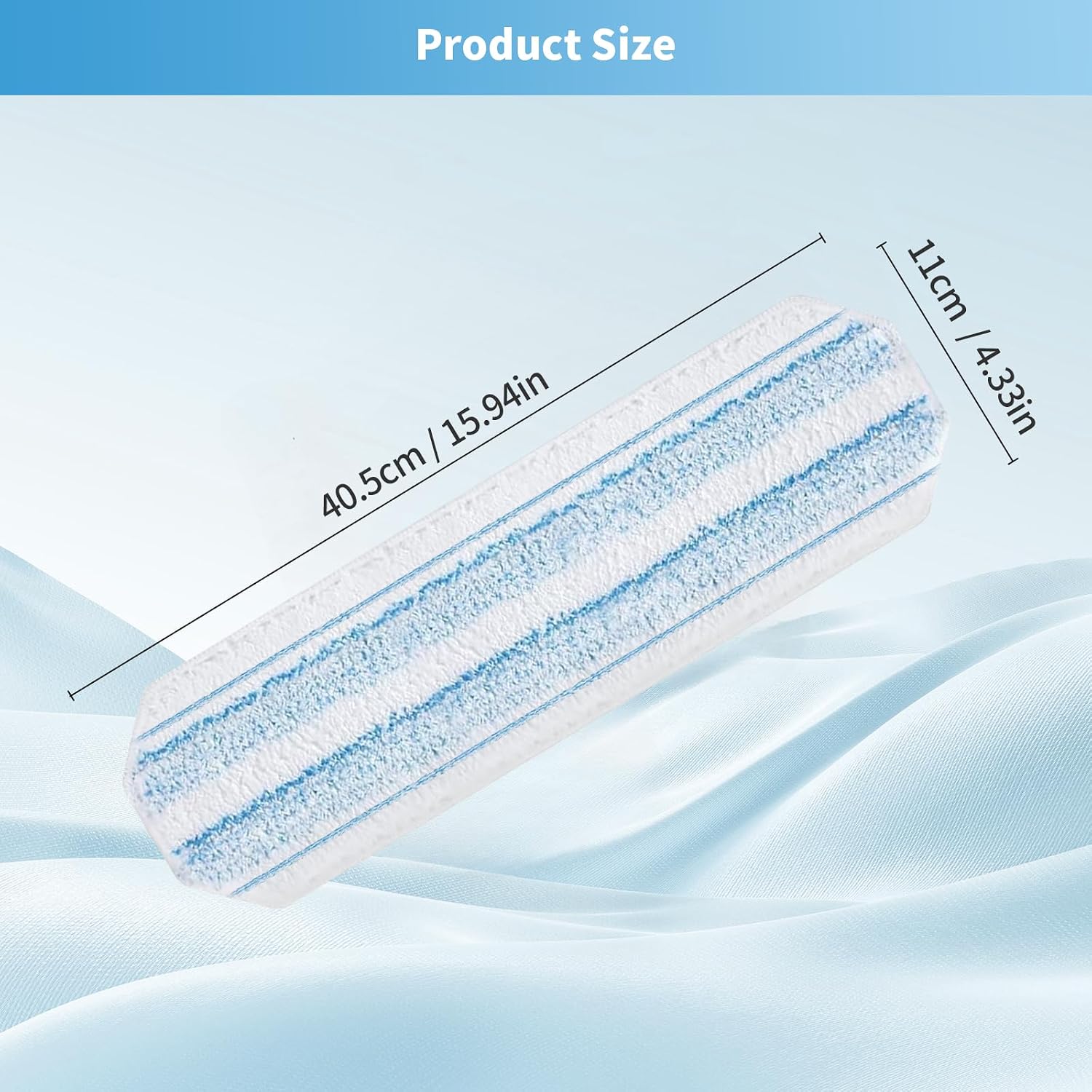 15 Pack Microfiber Mop Pads for O-Cedar H2prO Flat Mop System, Washable and Reusable Mop Replacement Heads for Floor Deep Cleaning, Mop Pad Refills for Wet Dry Floor image 5