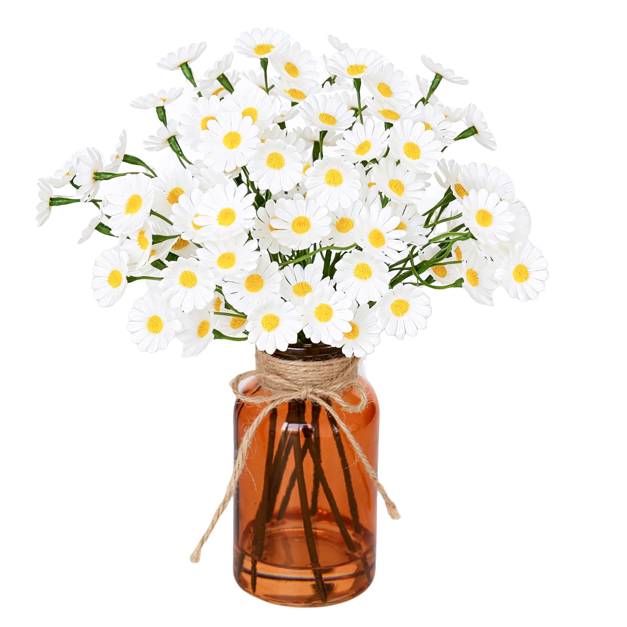 Muhanjia Artificial Daisy Flowers in Vase