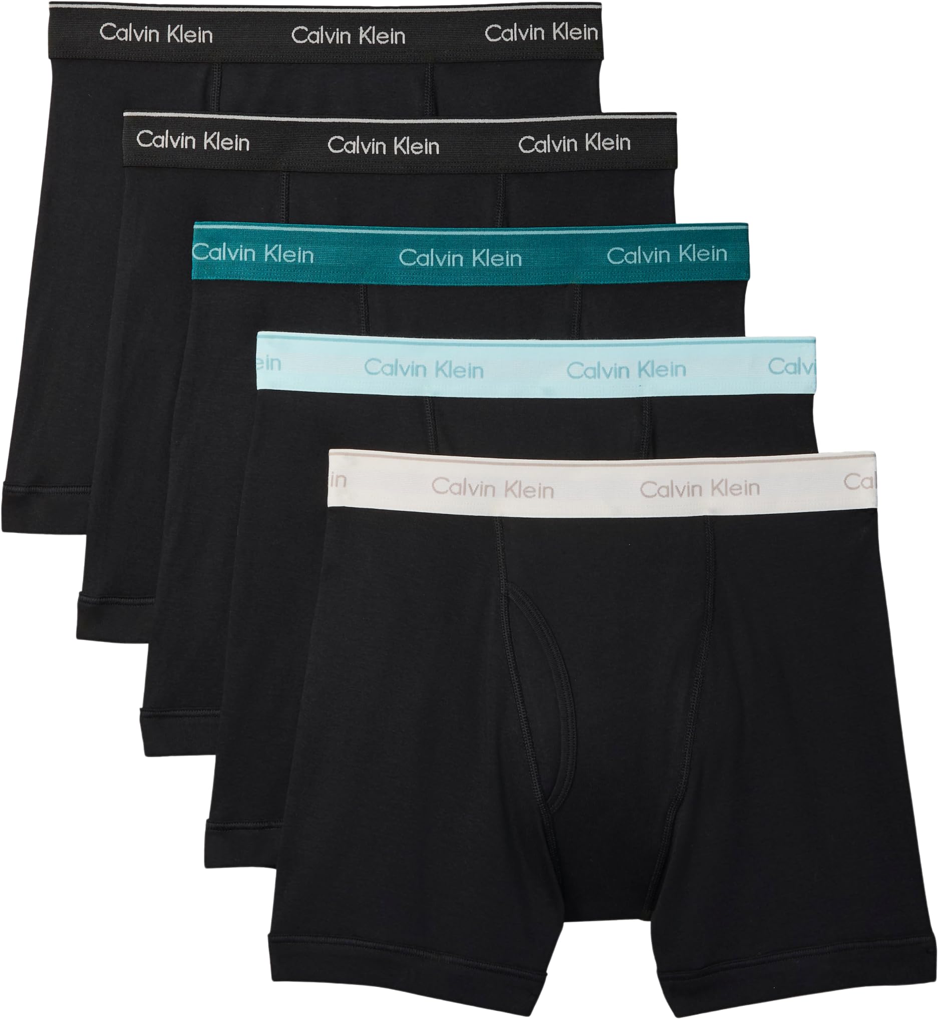 Calvin Klein Men BOXER BRIEF 5PK BLUE (Black Bodies w/Black/Niagara Falls) M