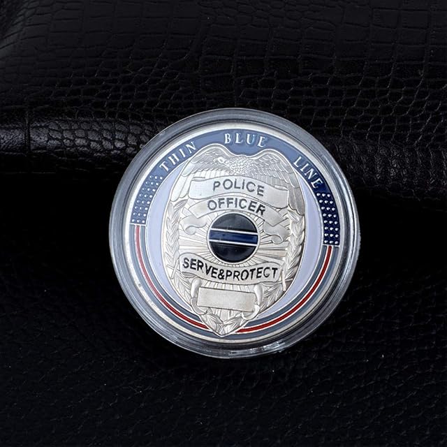 Foto 6 de 7 de Kocreat Medalla conmemorativa de la moneda de la policía de los Estados Unidos Replica-Libertad América…