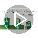 Image of Kitchen Waste Composter, 65 litres Outdoor Bin with Compost Booster, Green