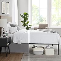 Vista 32 de Nestl - Falda plisada de cama de fácil ajuste, con caída a medida de 14 pulgadas, microfibra suave de doble cepillado, con calidad de hotel